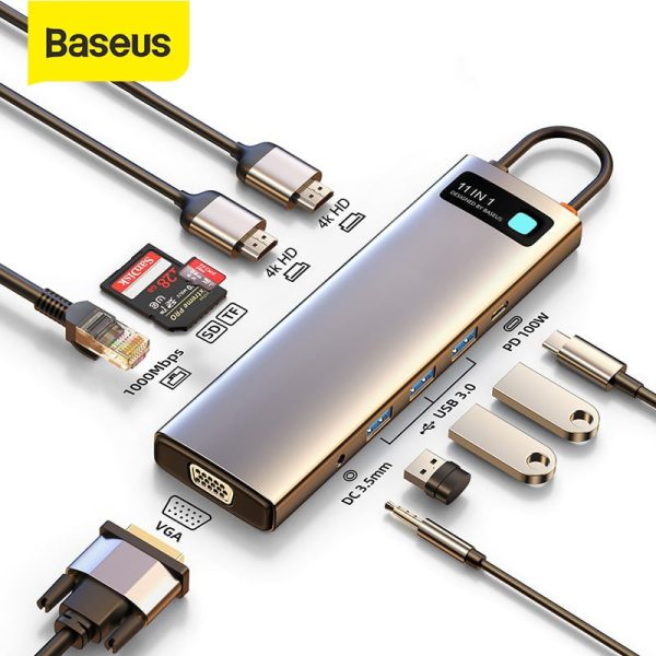 Baseus Adapteur 11-in-1 (CAHUB-CT0G)
