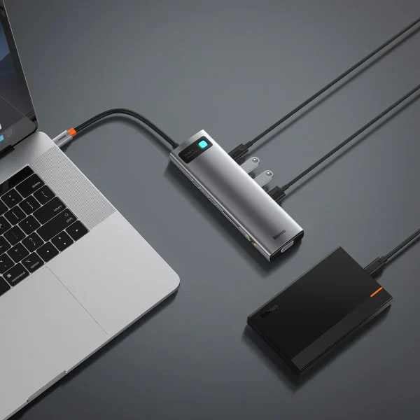 Baseus Adapteur 11-in-1 (CAHUB-CT0G) – Image 4